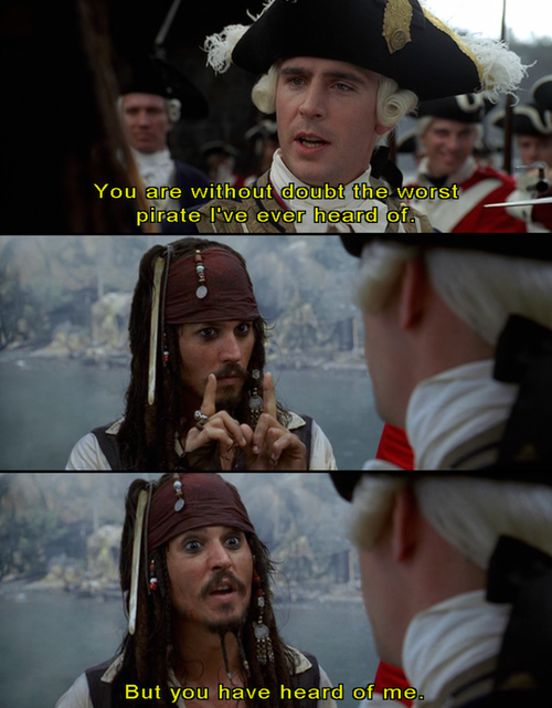 curse of black pearl, dialogue and jack sparrow