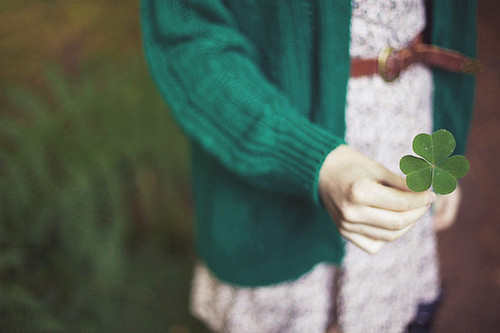 girl, green and luck