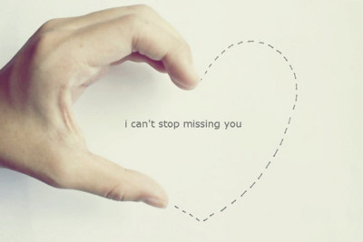 heart,  i miss you and  love