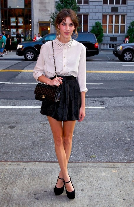 alexa chung, model and outfit