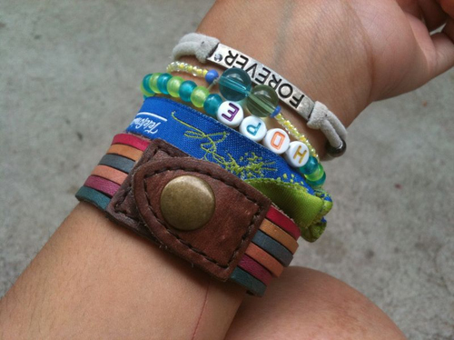 arm, bracelets and colors