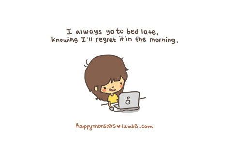 bed, cute, doodle, funny, late