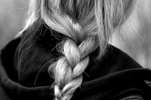 black and white, braided and fashion