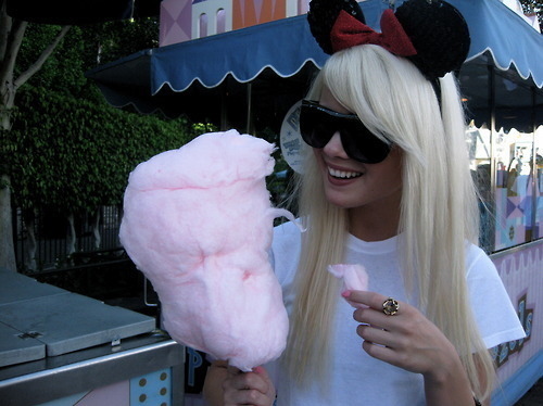blonde, cotton candy and girl