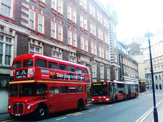Bus In City