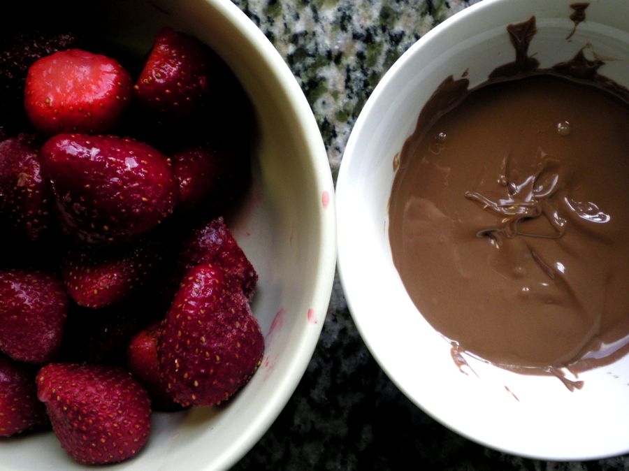 chocolate, food and red