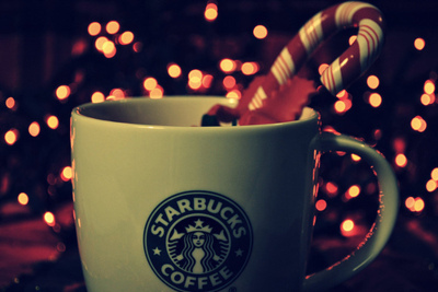 christmas,  coffee and  starbucks