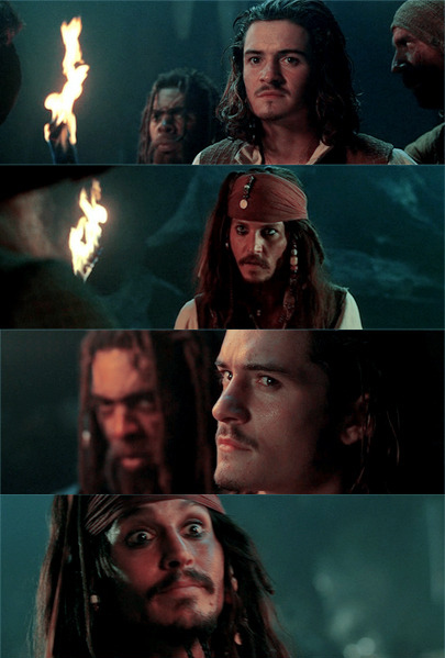 curse of black pearl, jack sparrow and johnny depp