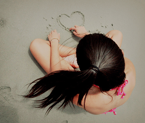 fashion, girl, hair, heart, love
