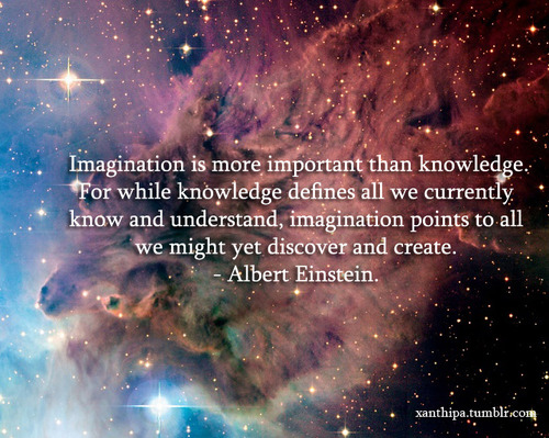 albert einstein, imagination and knowledge
