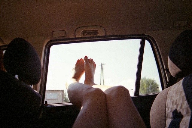 car, element and feet