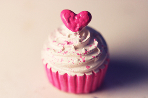 cupcake, food and heart