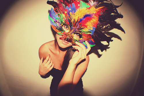 beautiful, carnival, feather, girl, mask