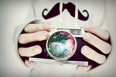 camera,  galaxy and  mustache