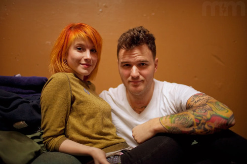 chad gilbert, couple and hayley williams