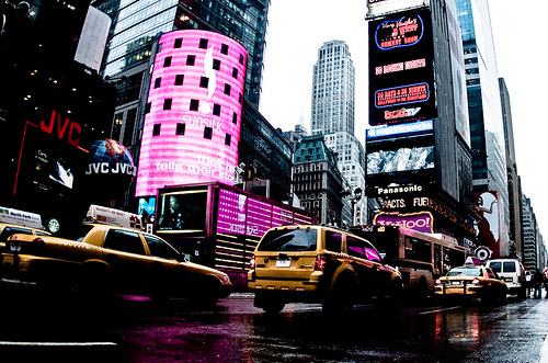 city, lights and new york
