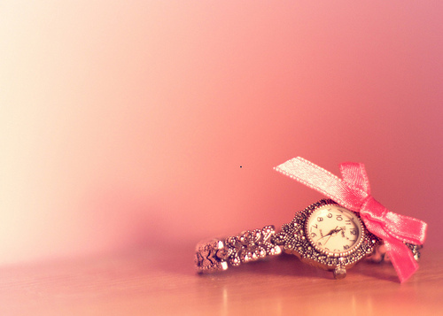 clock, cute and pink