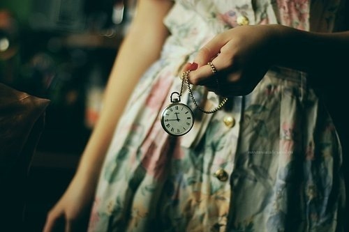 clock, girl and time