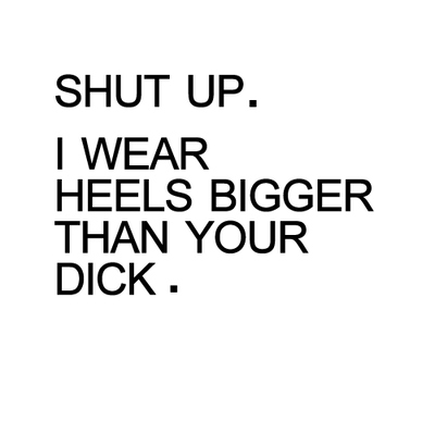 dick, heels and lol