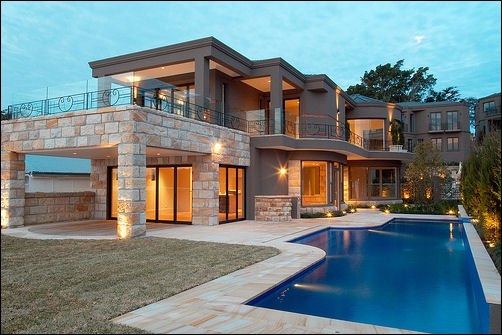 house, lights and luxury
