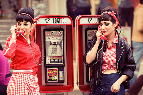 phone, pin up and telephone