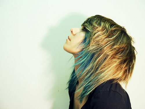 blue, hair and pretty