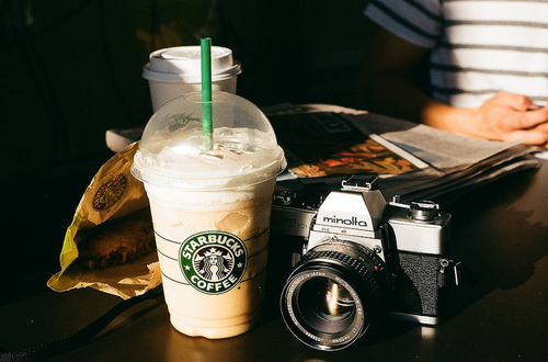 camera, delicious and frappuccino