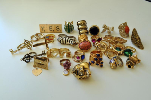 colourful, fashion, gold, jewlery, rings