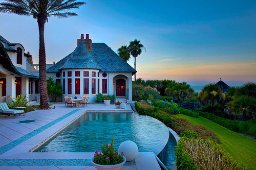gorgeous, house and palm trees