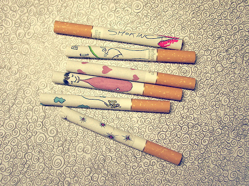 art, cigarette and cigarettes