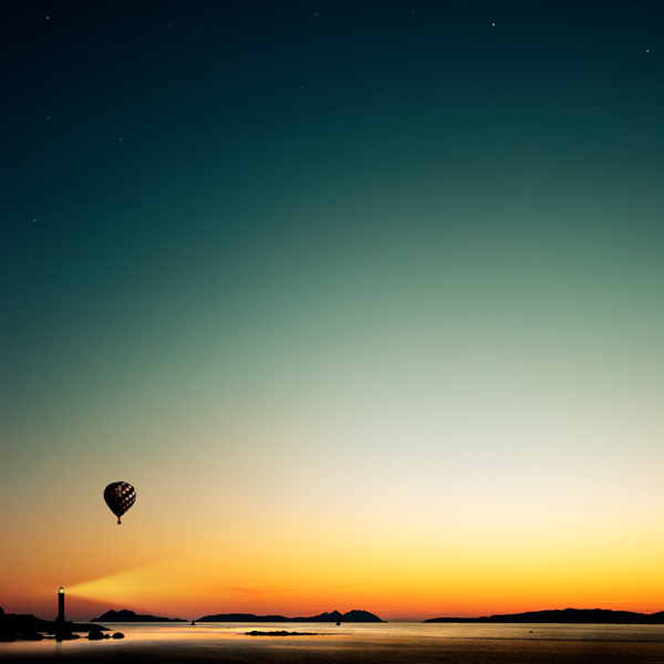 balon, night and photography