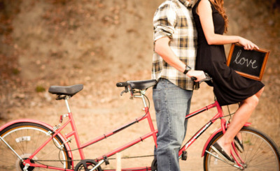 bicycle,  couple and  headless