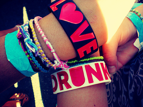 bracelet, cute and drunk