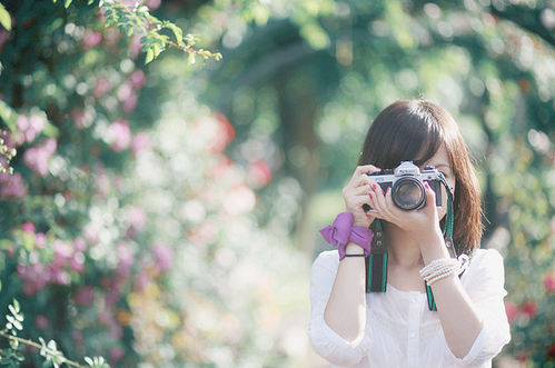 camera, fashion and floral