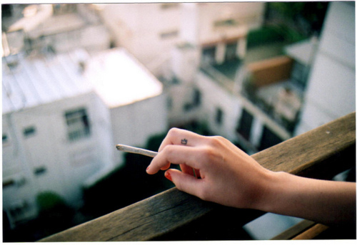 cigarette, hand and high