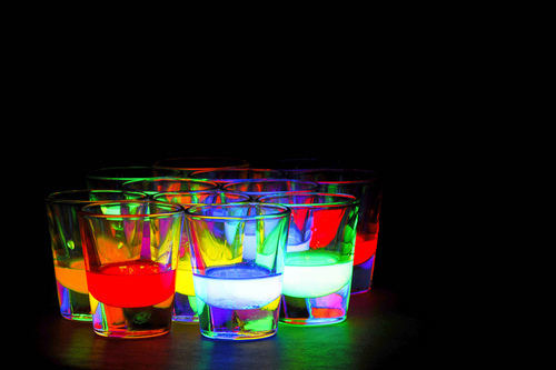 colors, cups and drinks