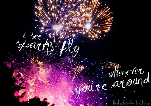 fireworks, fly and love
