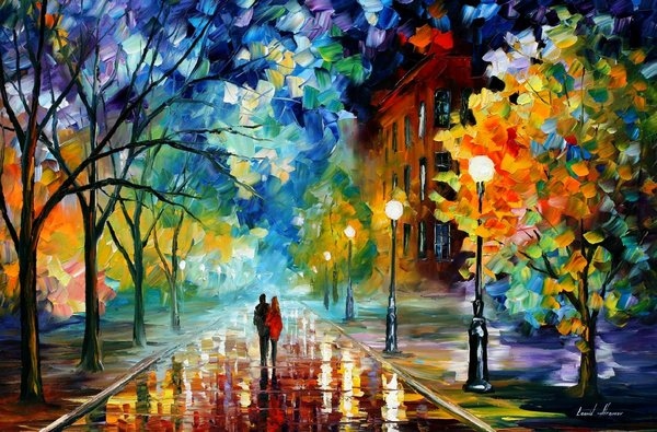 art, colors and couple