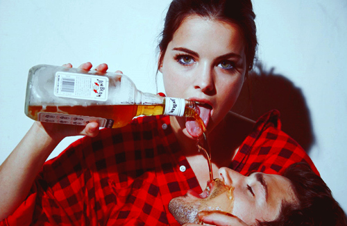 boy, drink and girl