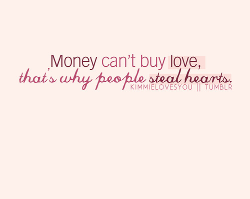feelings, love and money