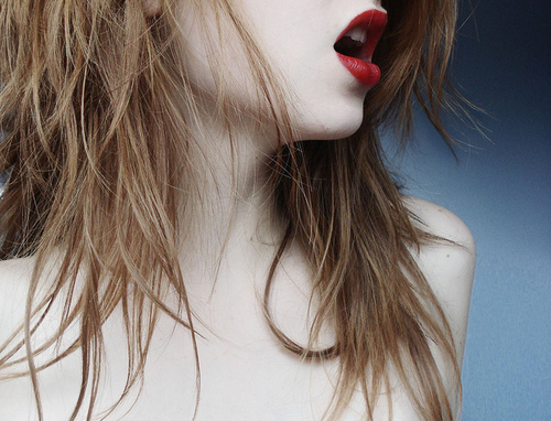 girl, hair and lips