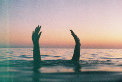 hands, indie and ocean