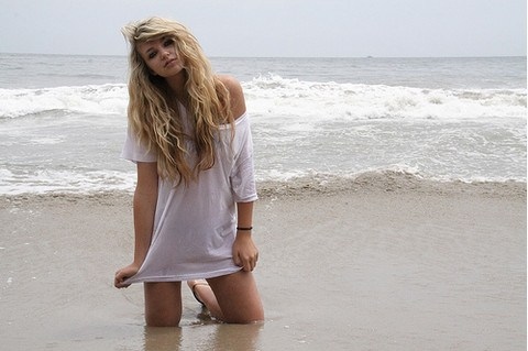 beach,  beautiful and  blonde