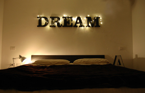 bed, bedroom and dream