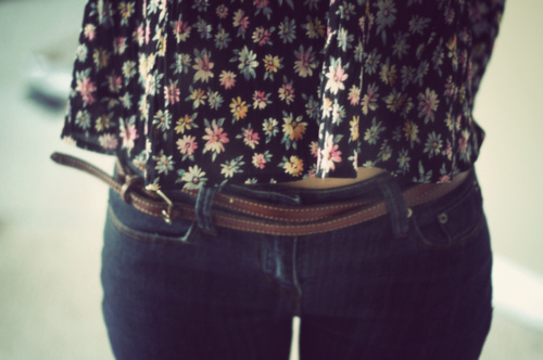 belt, fashion and floral
