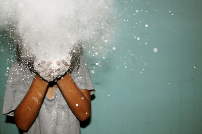 blow,  flour and  girl