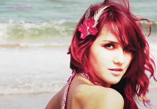 beach, colourful singlet and dulce maria