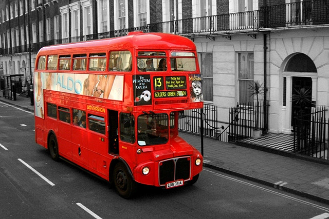 bus, london and londres