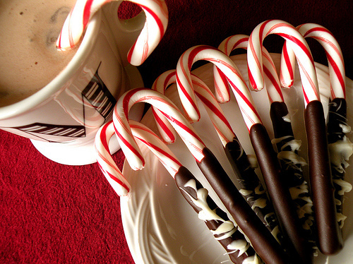 candy, candy canes, chocolate, christmas, coffee
