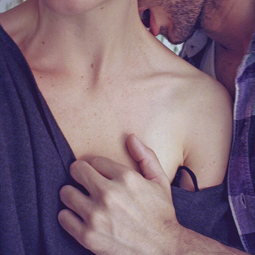 collarbones, couple and emotion